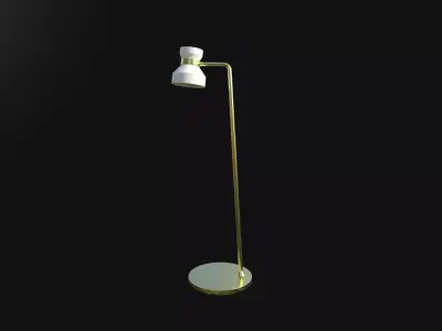 Lamp Model gold floor Free 3D model