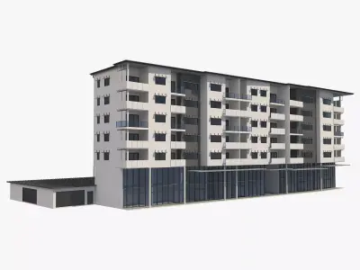 Apartment Building 19 3D model