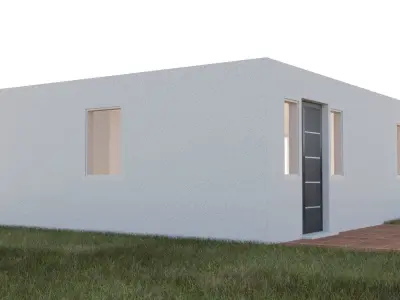 Modern Apartment Exterior and Interior 3D model