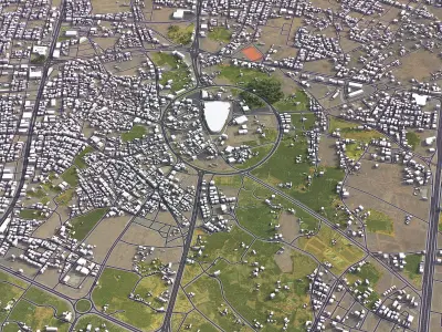 Unayzah Low-poly 3D model