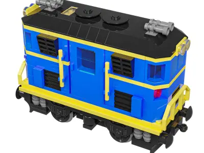 Train Mini Diesel-Electric Extinguisher Class C 3D model