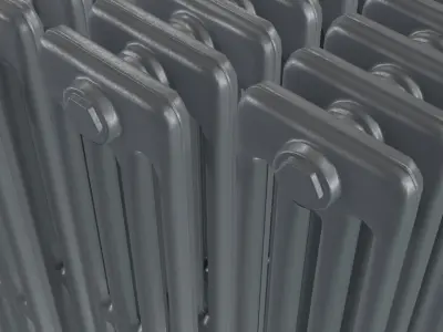 Classic Cast Iron Radiator 4C Collection 3D model