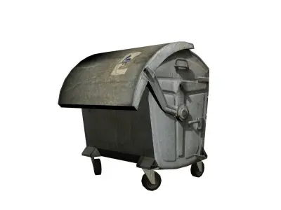 Garbage Container Low-poly 3D model