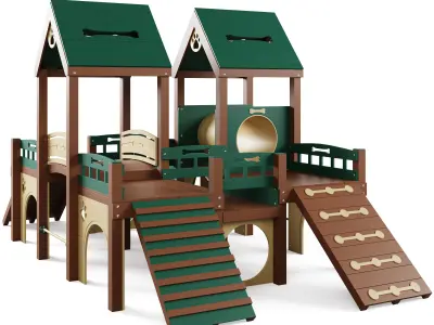 Dog training ground equipment 3 by TerraBound Solutions 3D model