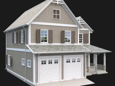 Traditional House 06 Low-poly 3D model