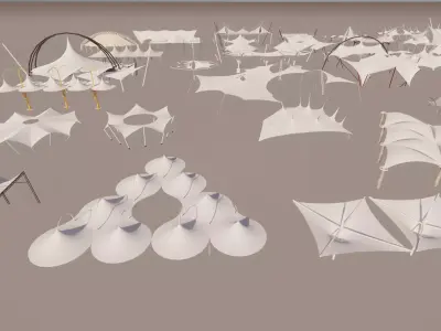Tensile Structures Collection -A12 3D model
