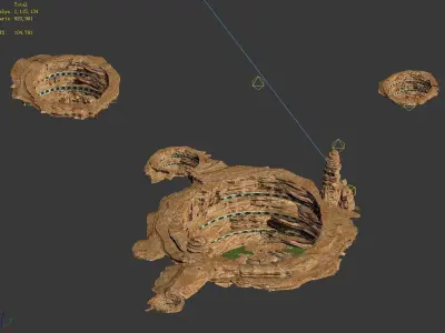 Future World - Meteor Crater 3D model