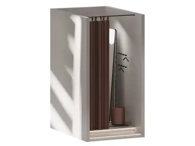 Fitting room 3D model