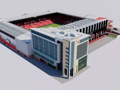 Bramall Lane Stadium - Sheffield England 3D model