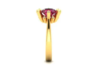Women Ring  Render 3dm STL OBJ FBX Details 3D print model 191