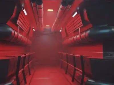 Scy-fy corridor 3D model