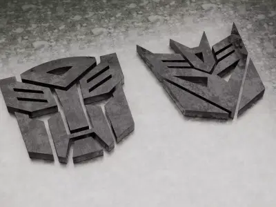 Transformers 3D Logo 3D model