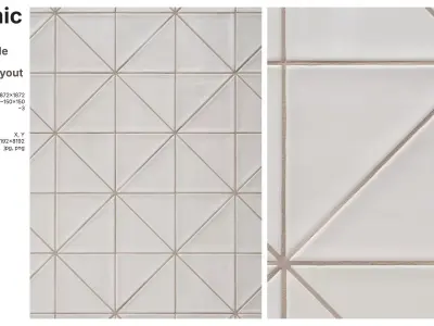 Right Triangle Tiles in Rhombus Layout Texture