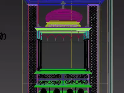 Indian Pooja Room 3D model