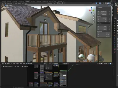 Modern house v51 3D model