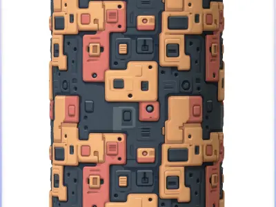 SciFi Seamless Texture Texture 16