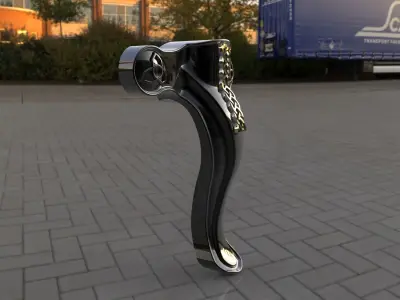 corbel bike handle 3D print model