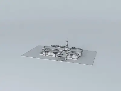 LDS Temple Columbia South Carolina Templo Mormon. 62nd operat... Free 3D model