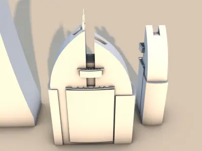 Riyadh Buildings Low-poly 3D model