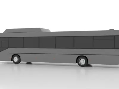 Mercedes-Benz O407 CNG Low Low-poly 3D model