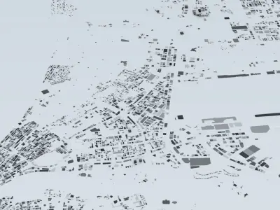 Dubai Streets and Buildings 3D model