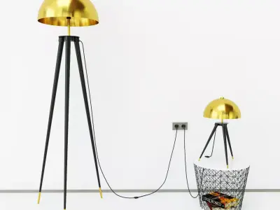 Floor Lamp Coyote Free 3D model