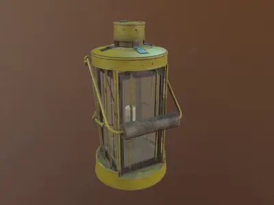 Lamp asset Low-poly 3D model