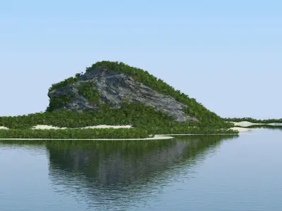 Tropical Island 3D model