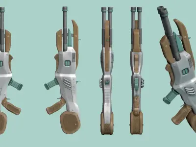 Sci-Fi Gun - Artemis 001 - Futuristic Weapon Low-poly 3D model