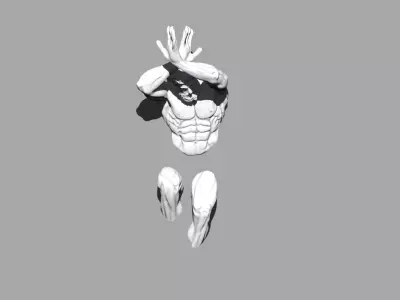 Hercules statue 3D print model