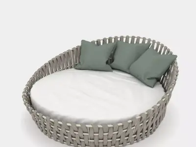Daybed outdoor furniture 3D model