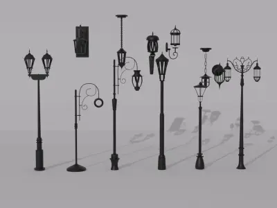 Old Street Low-poly 3D model
