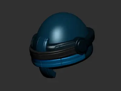 helmet high poly sculpt 3d printable ver 7 3D model 3D model 144