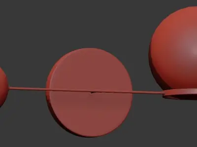 CONTRAPESSO LED DOUBLE SCONCE 3D model