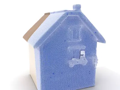 Charming Cottage model pack Low-poly 3D model