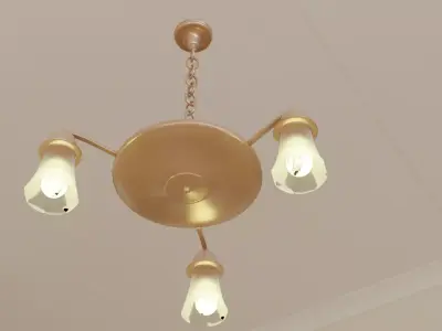 Antique ceiling light Free 3D model
