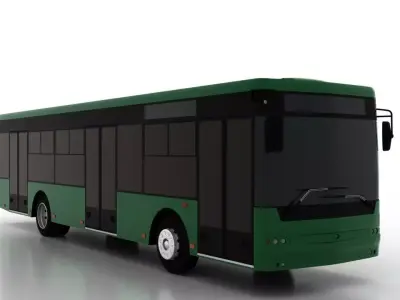 Bus Bogdan A70112 Low Low-poly 3D model