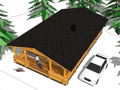 Creative Design-Holiday Cabin-058 3D model
