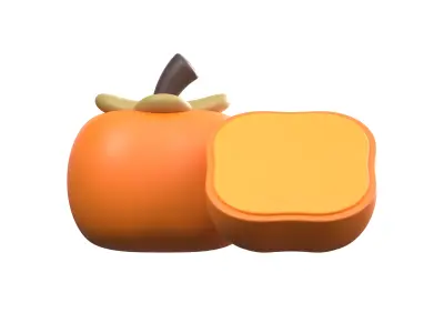 fuyu persimmon  3D model