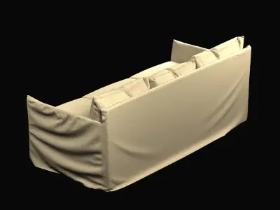 walker zabriskie furniture Cypress Outdoor Slipcovered Sofa 3D model