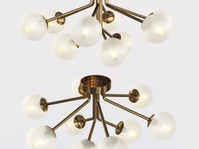 Ottavia Ceiling Mounter Chandelier 3D model