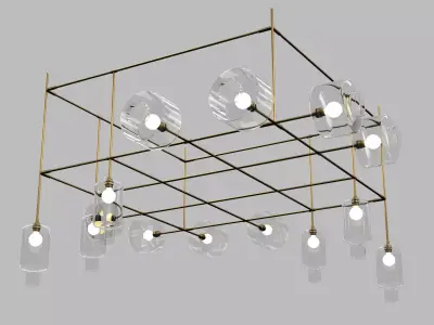 Vesoi Ambaraba Cici Cluster Chandelier 3D model