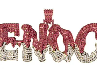 Name Pendant ENOC 3D print model