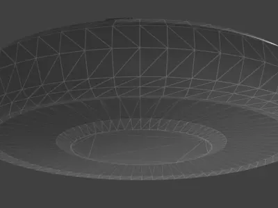 Hovering Sci-Fi Platform Low-poly 3D model