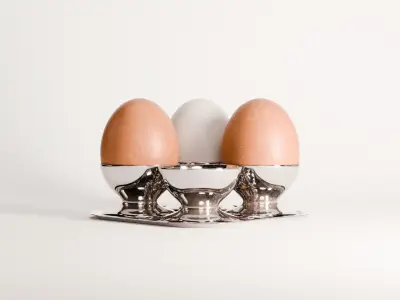 Egg Set 01 Low-poly 3D model