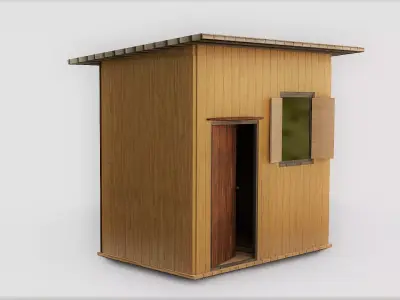 Backyard Workshop Shed  3D model