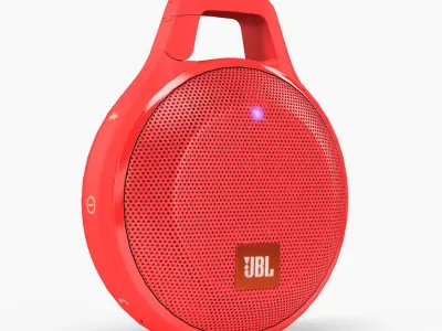 JBL Clip plus portable bluetooth speaker Low-poly 3D model