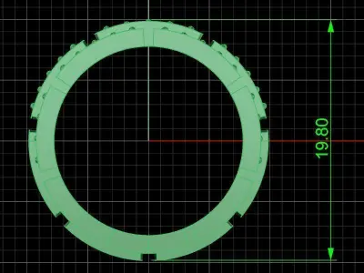 Jewelry ring 216 3D print model