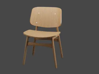 Chair wooden Free 3D model buy