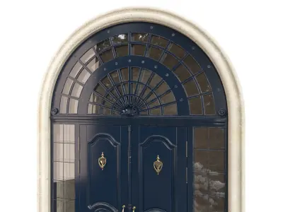 Entrance classic door 61 3D model